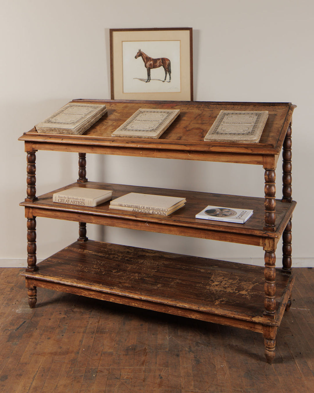 Italian Oak Grocery Stand