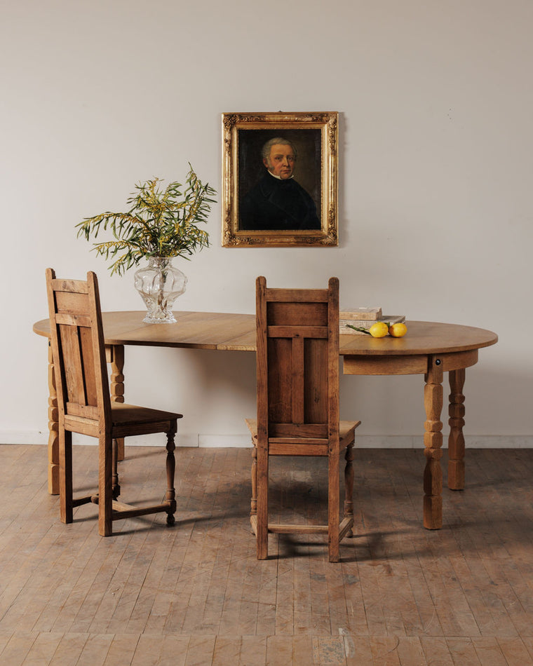 Danish Oak Expanding Dining Table