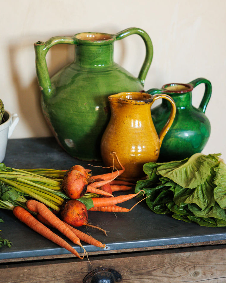 Toulouse 19th c. Green Water Jug