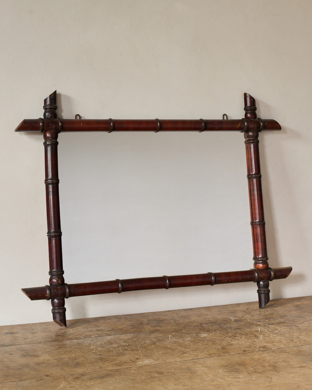 Faux Bamboo Mirror