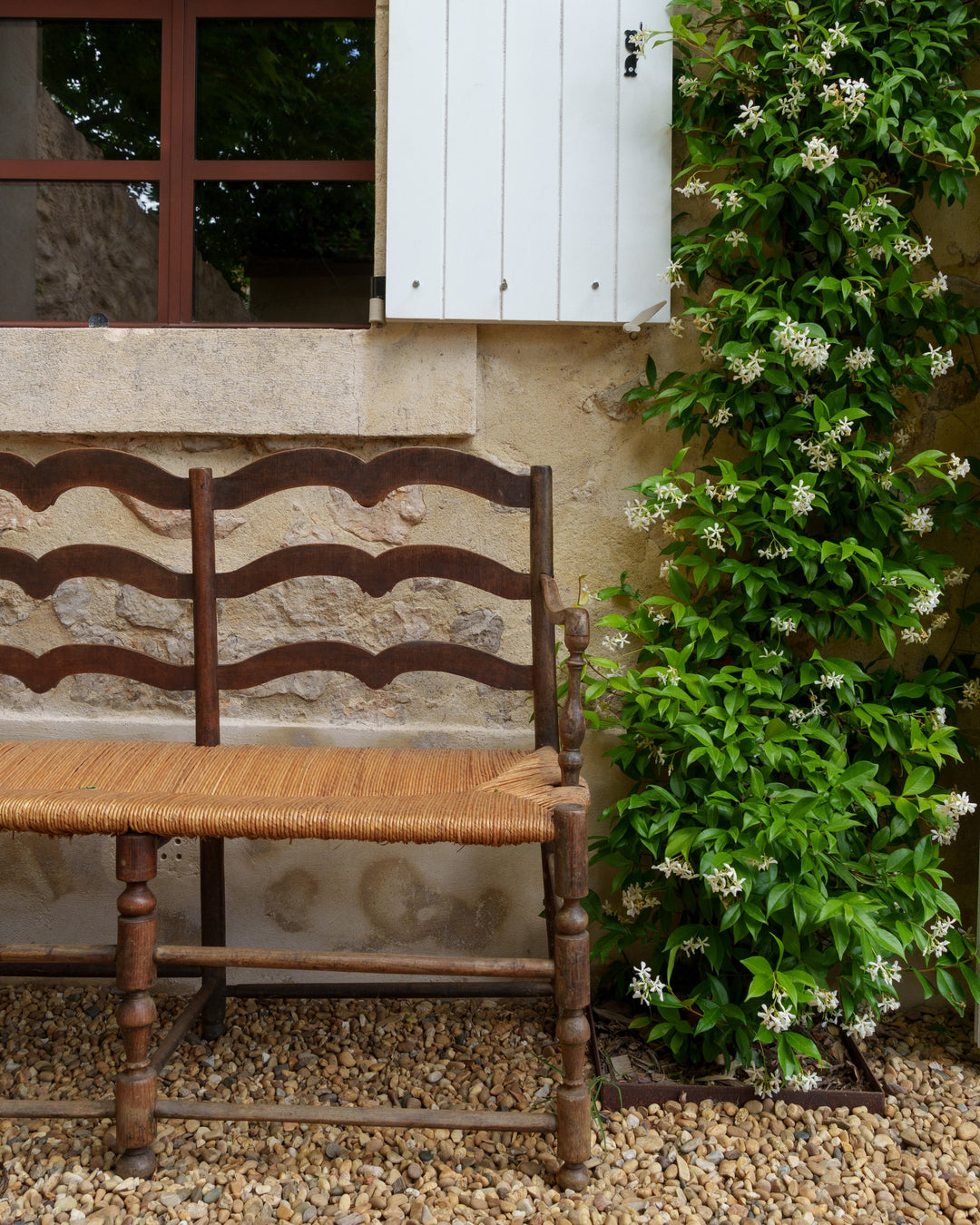 Antique Rush Bench
