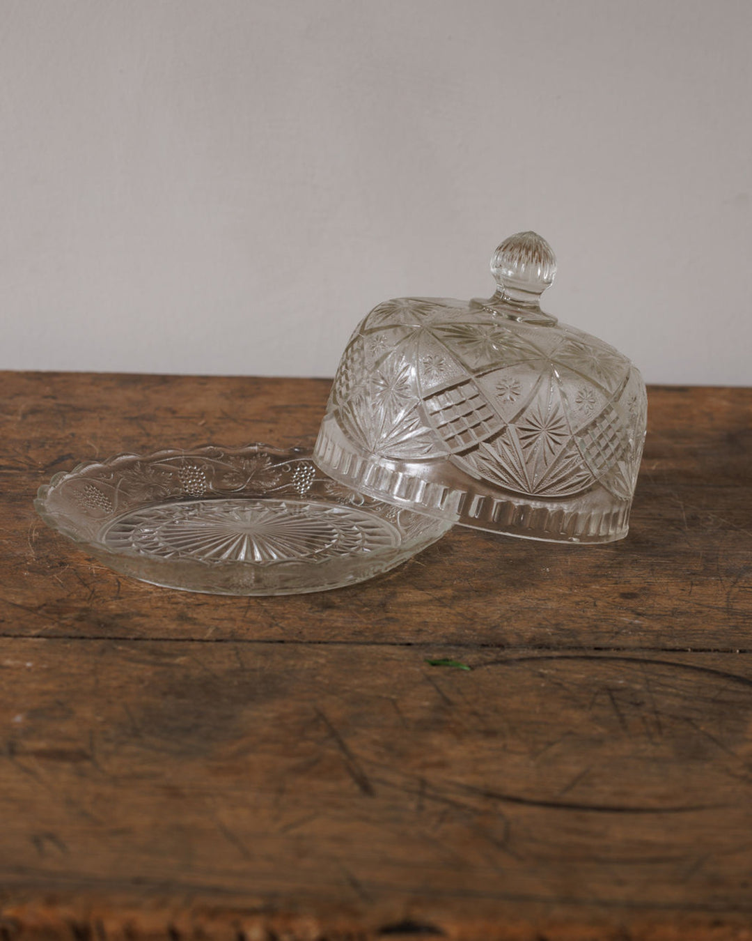 Glass Butter Dish - II