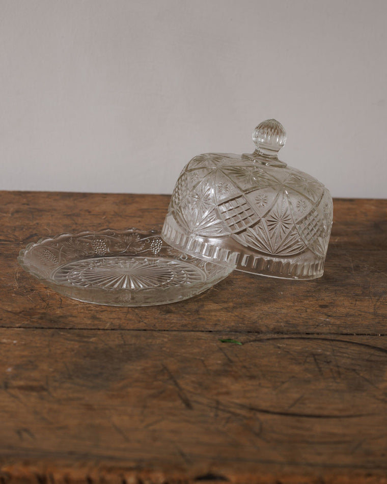 Glass Butter Dish - II