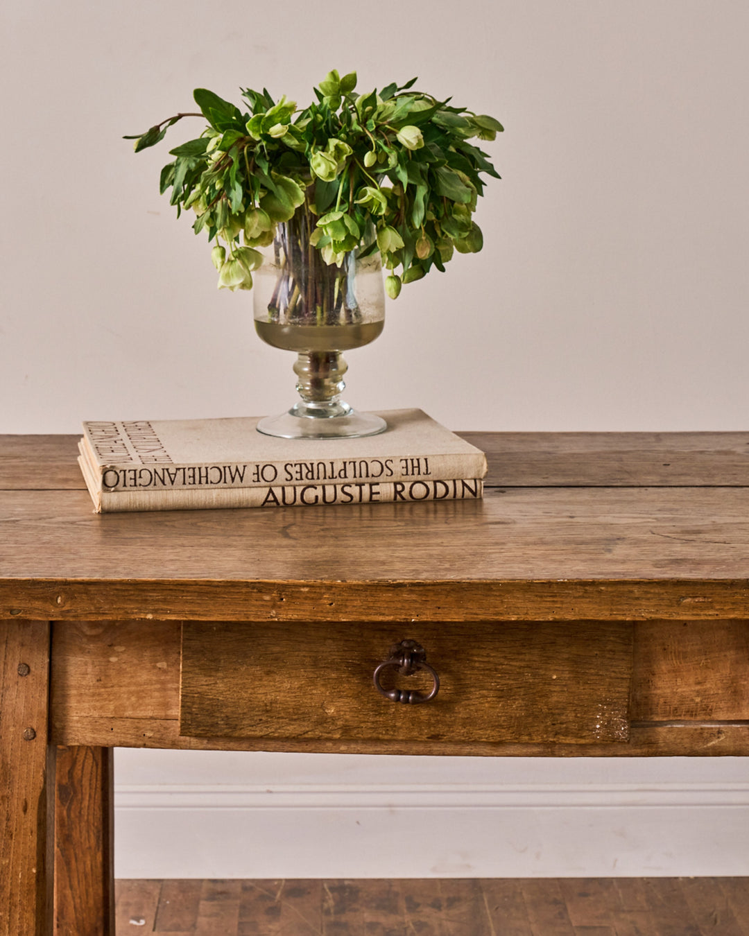 19th c. Oak Console Table