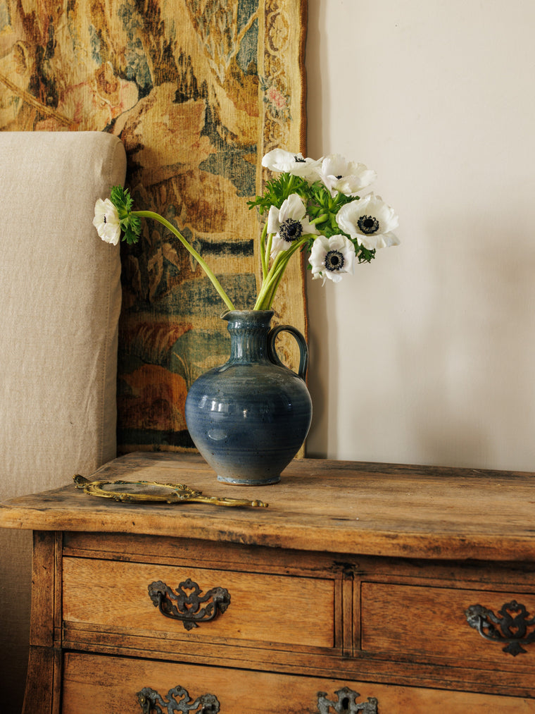Blue Glazed Pitcher