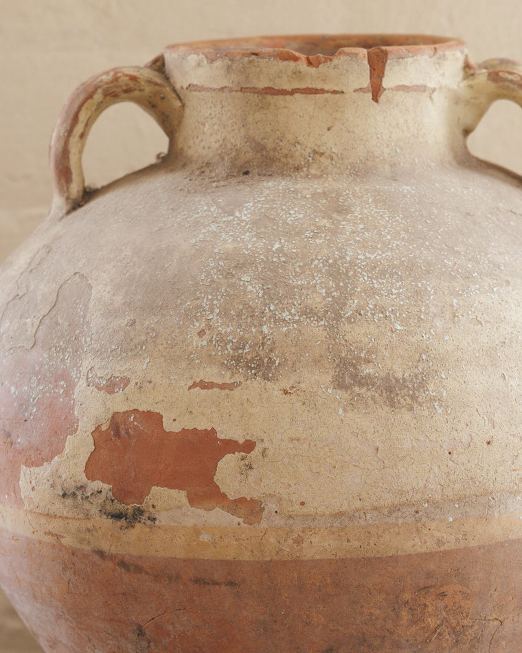 Antique Water Vessel - White