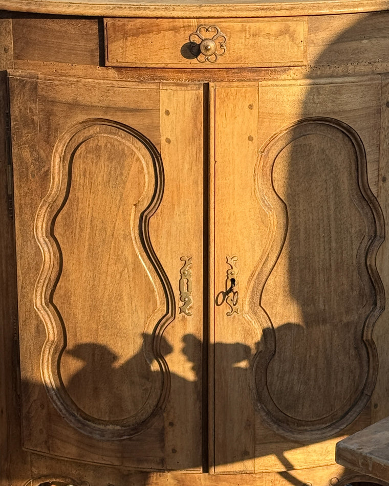 Walnut Corner Cabinet