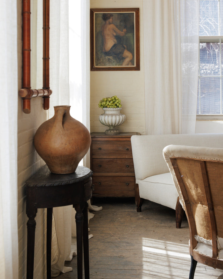 Cast Iron White Medici Urns
