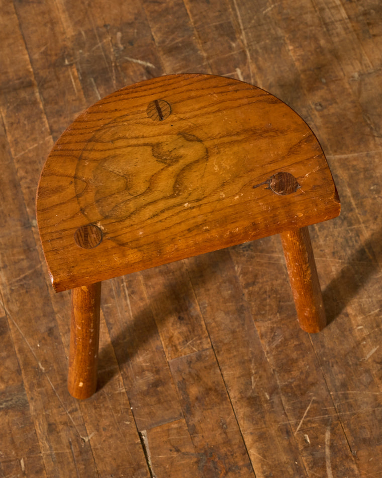 French Demi Lune Stool