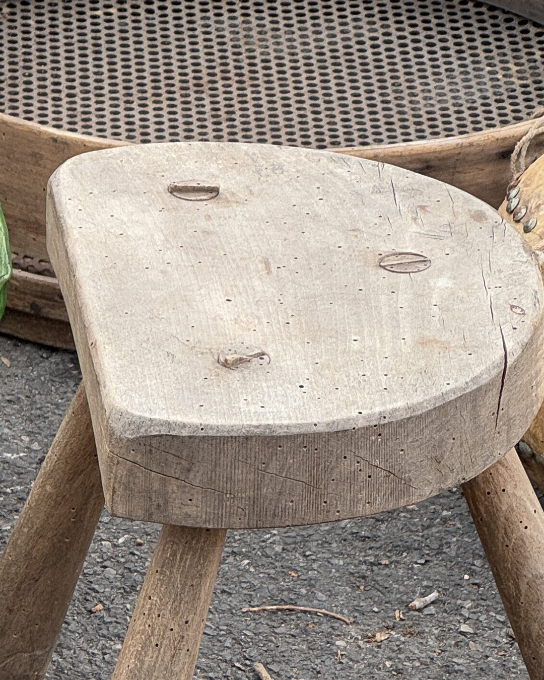 Demi Lune Farm Stool