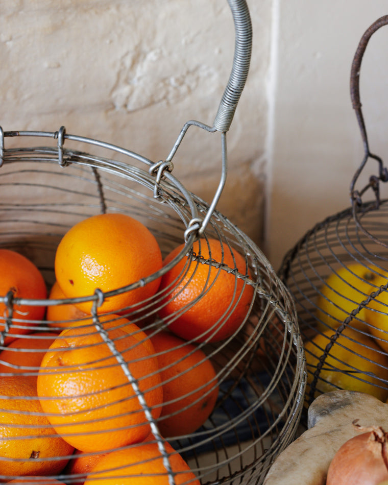 Antique French Wire Basket