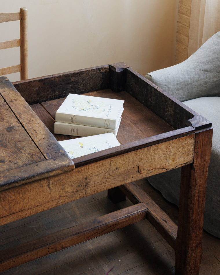 19th c. Sliding Top Farm table
