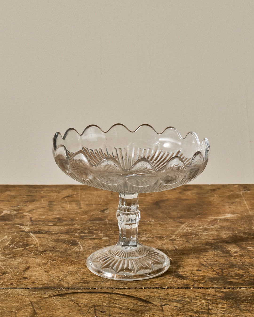 Vintage Glass Pedestal Dish/Cloche