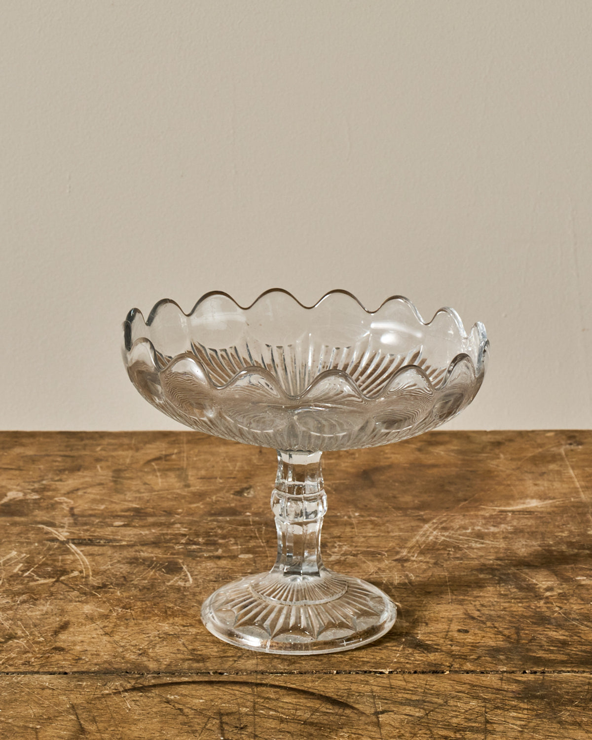 Vintage Glass Pedestal Dish/Cloche
