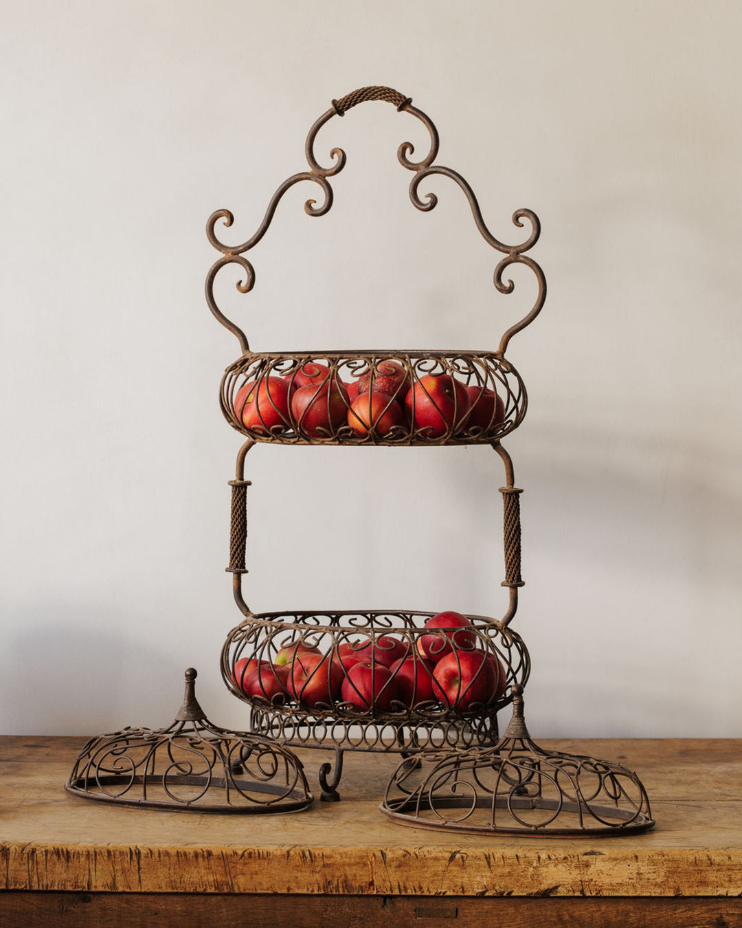 19th c. Wrought Iron Fruit Stand