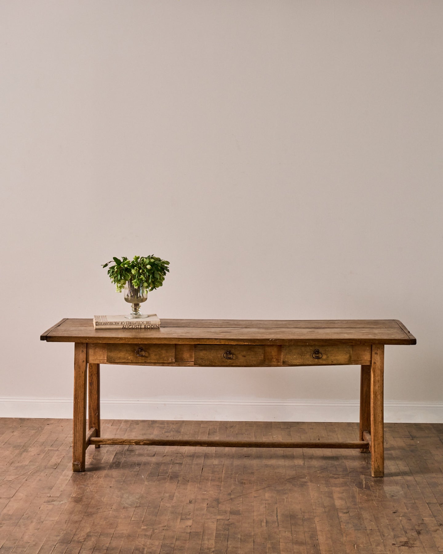 19th c. Oak Console Table