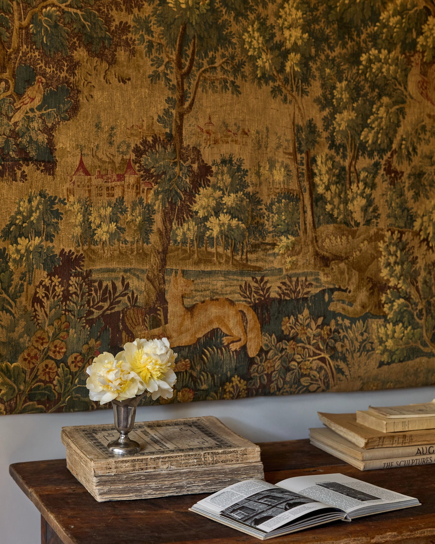 19th c Tapestry - Forêt de Lyons
