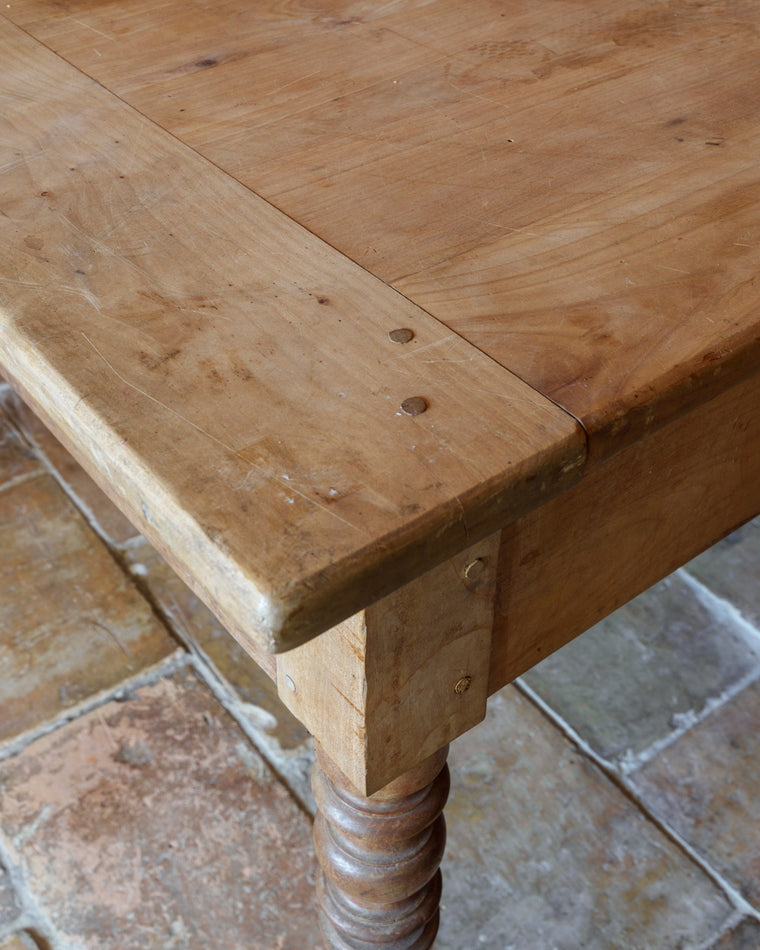 19th c. Oak Farm Table