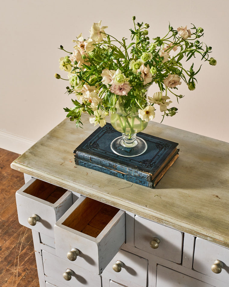 Painted French Apothecary Dresser