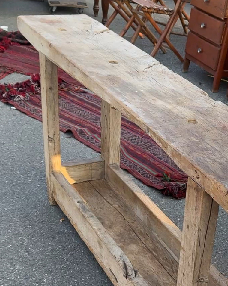 19th Century Walnut Workbench