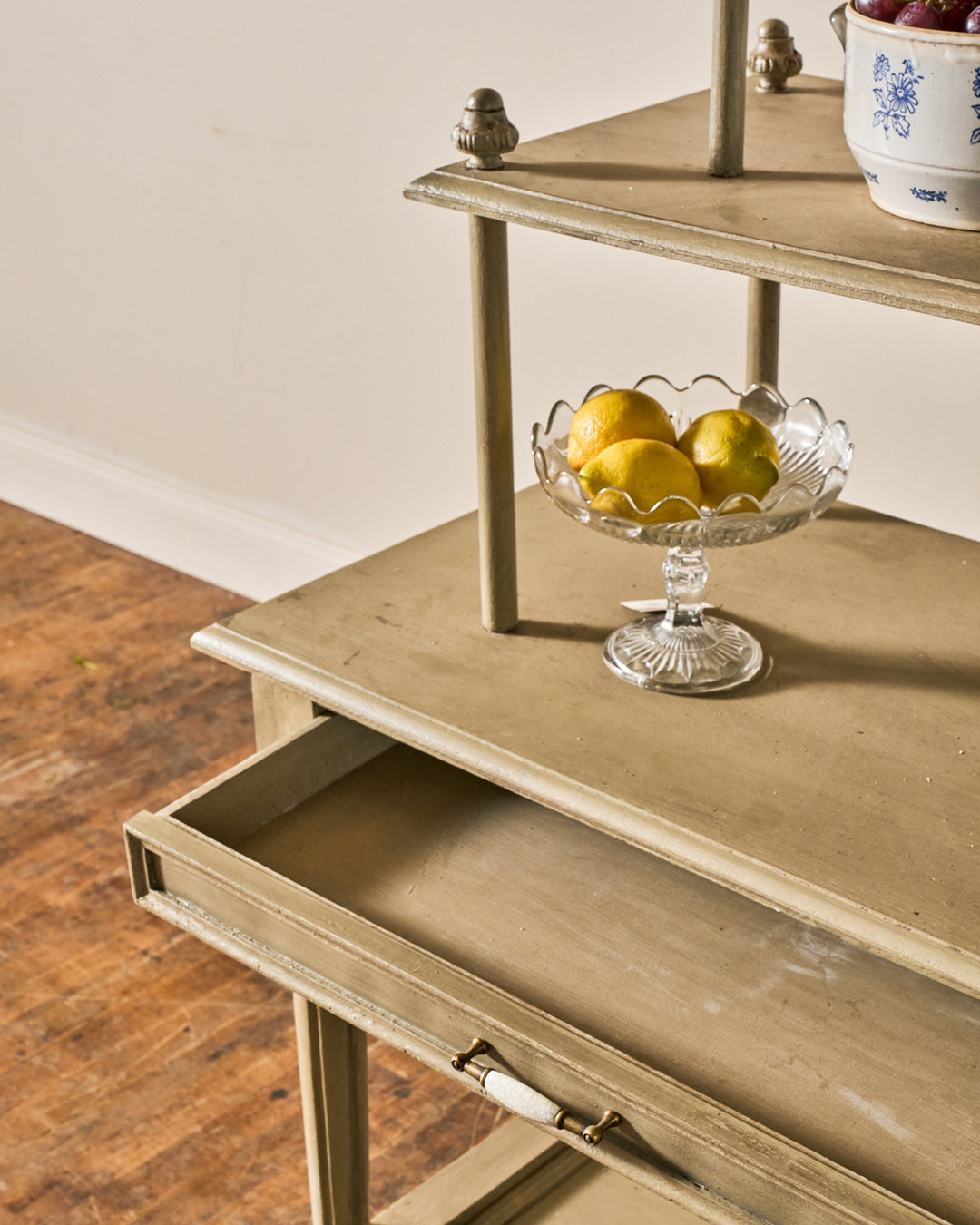 Painted Vintage Kitchen Shelf