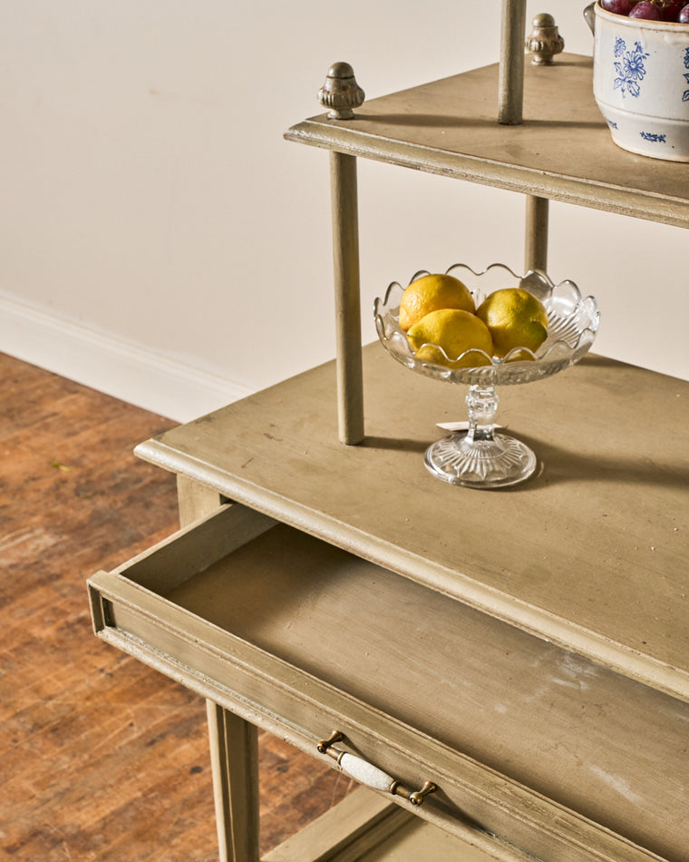 Painted Vintage Kitchen Shelf