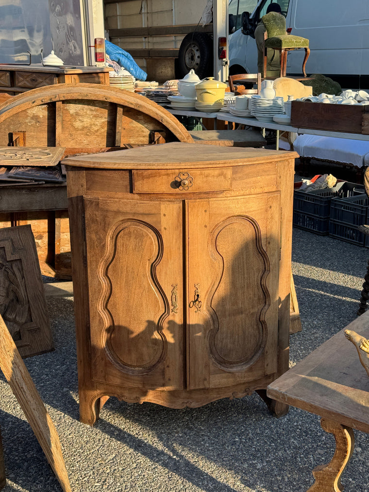 Walnut Corner Cabinet