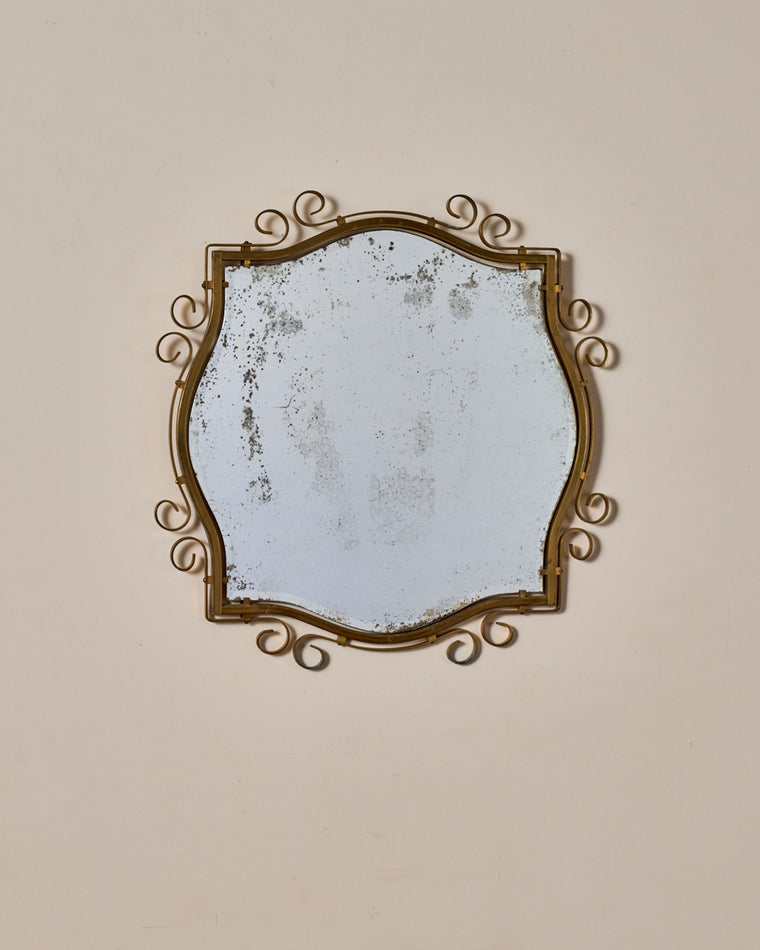 French Wrought Iron Mirror