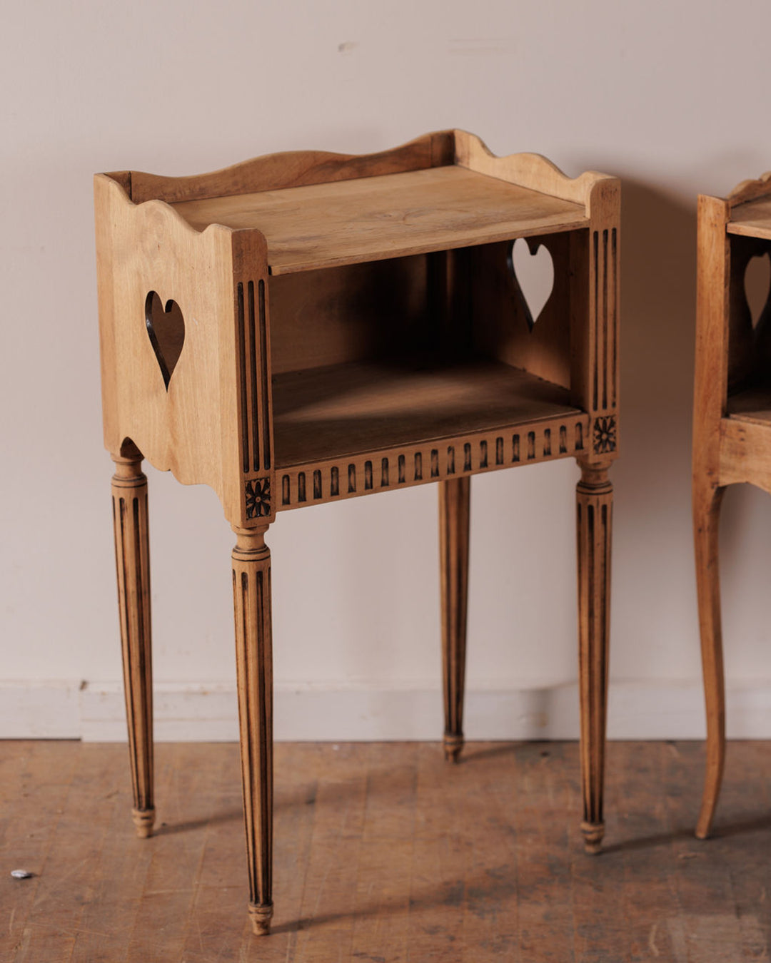 Oak Bedside Table Set
