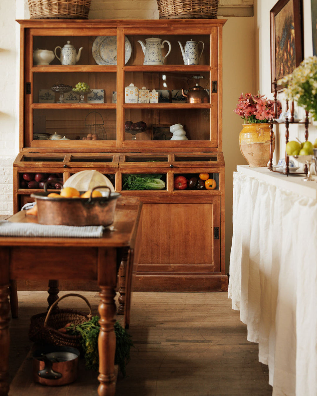 Antique Folding Kitchen Island