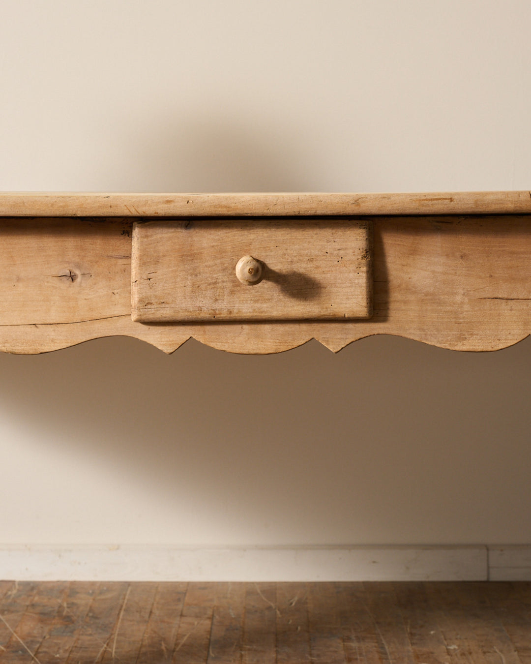 19th c. Scalloped Farm Table