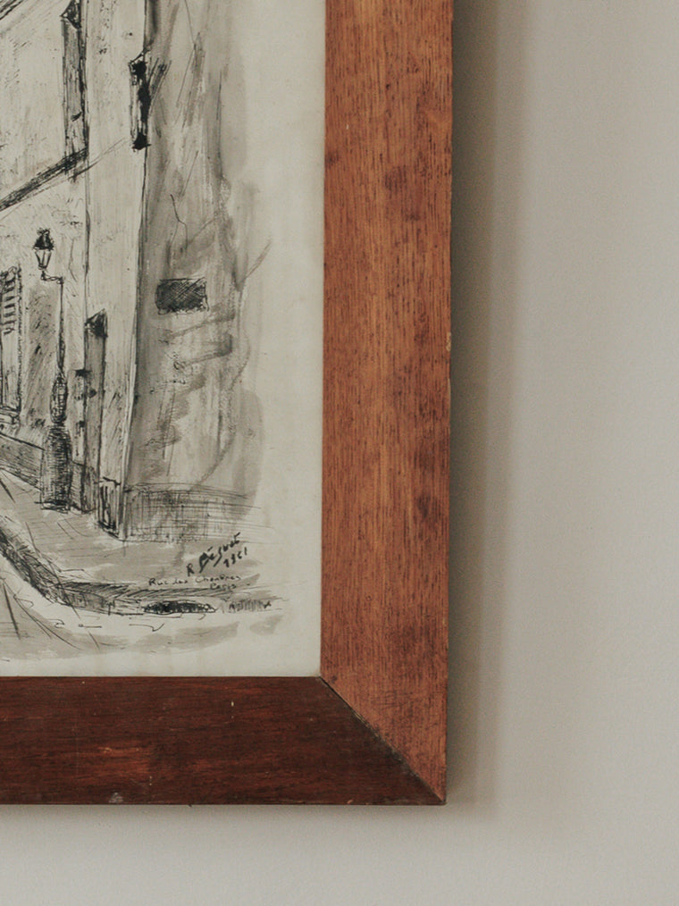 Streets of Paris - Ink Painting