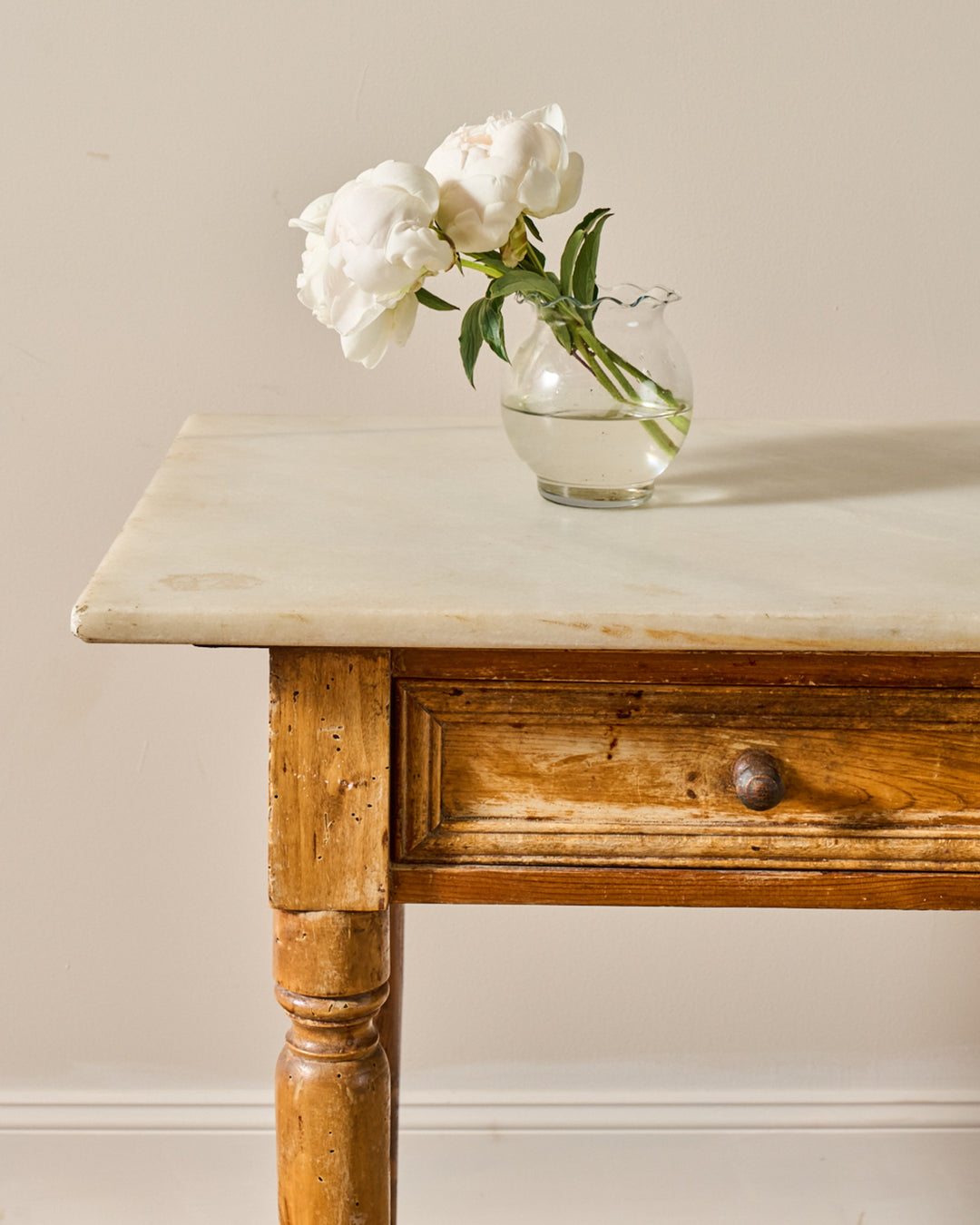 19th c. Marble Kitchen Island