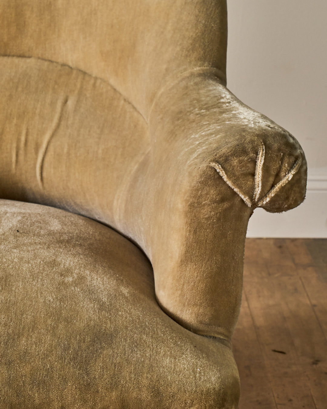 Mustard Napoleon III Armchair
