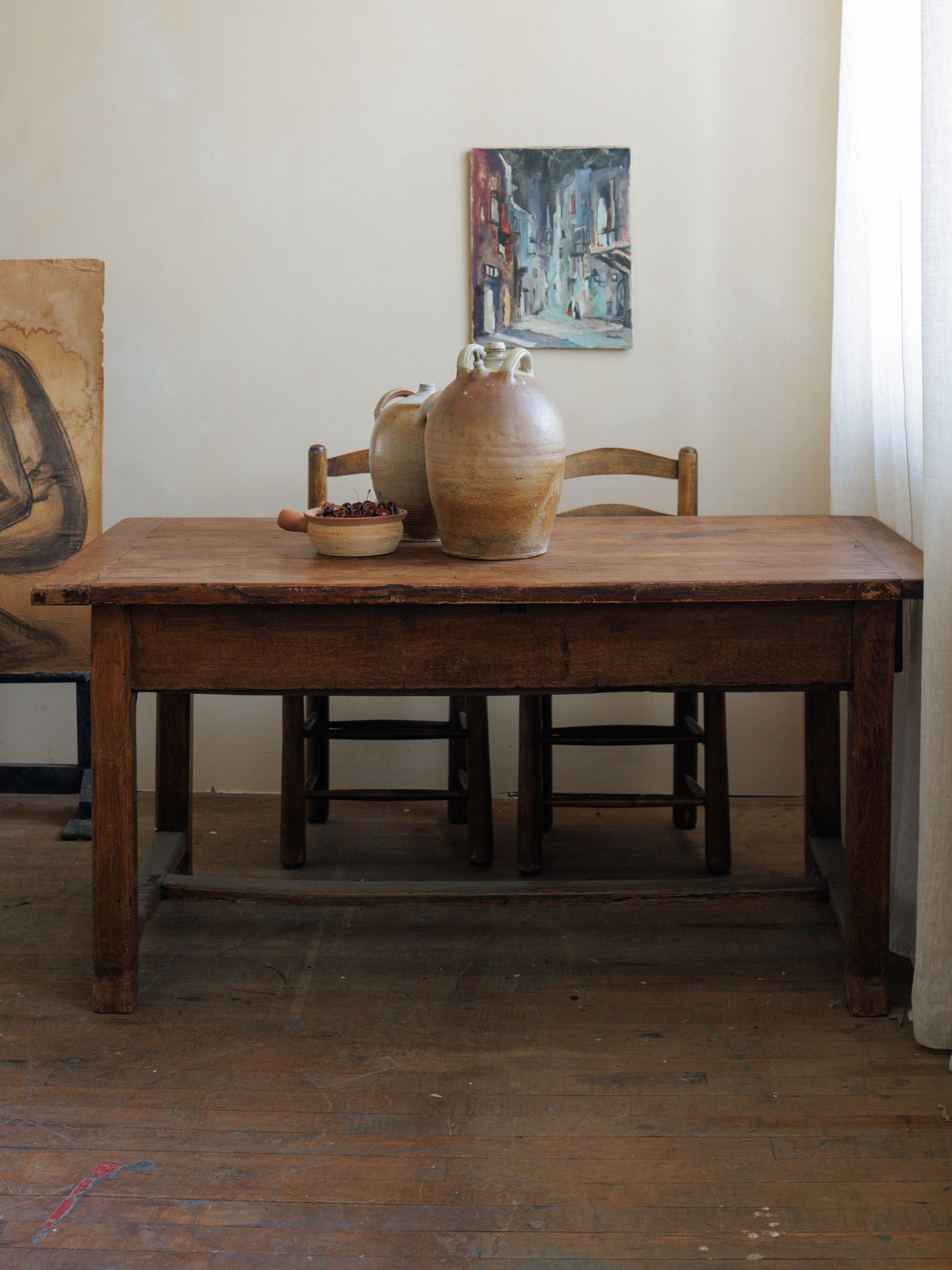 18th C. Oak Farm table
