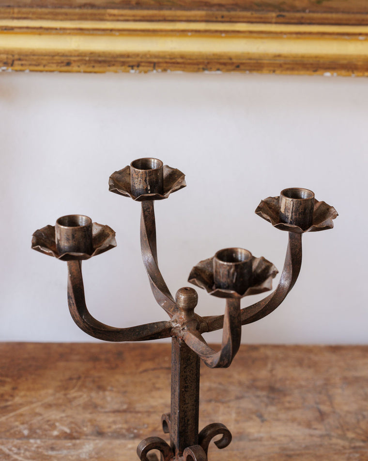 Wrought Iron Candle Holder