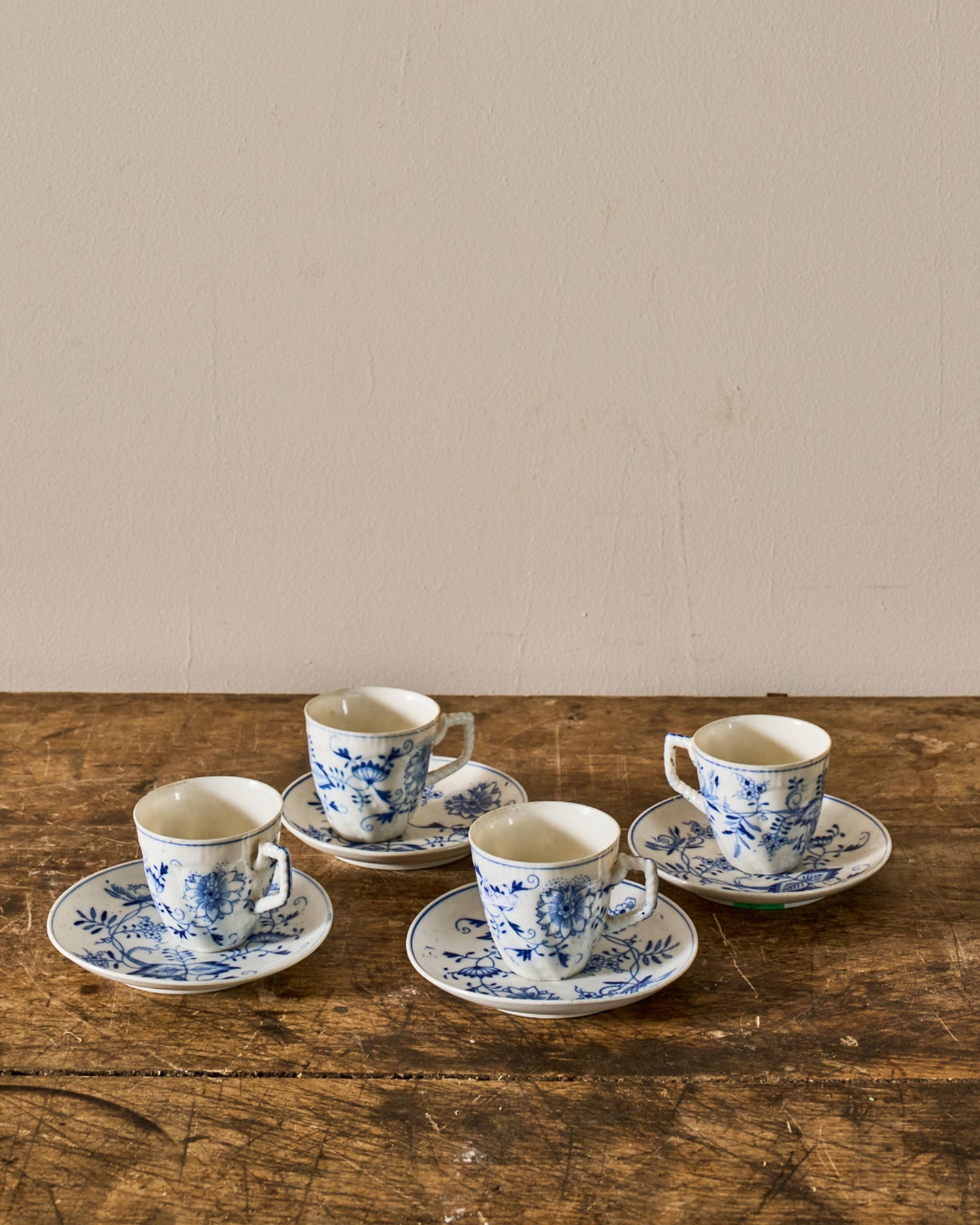 Blue Onion Teacup & Saucer