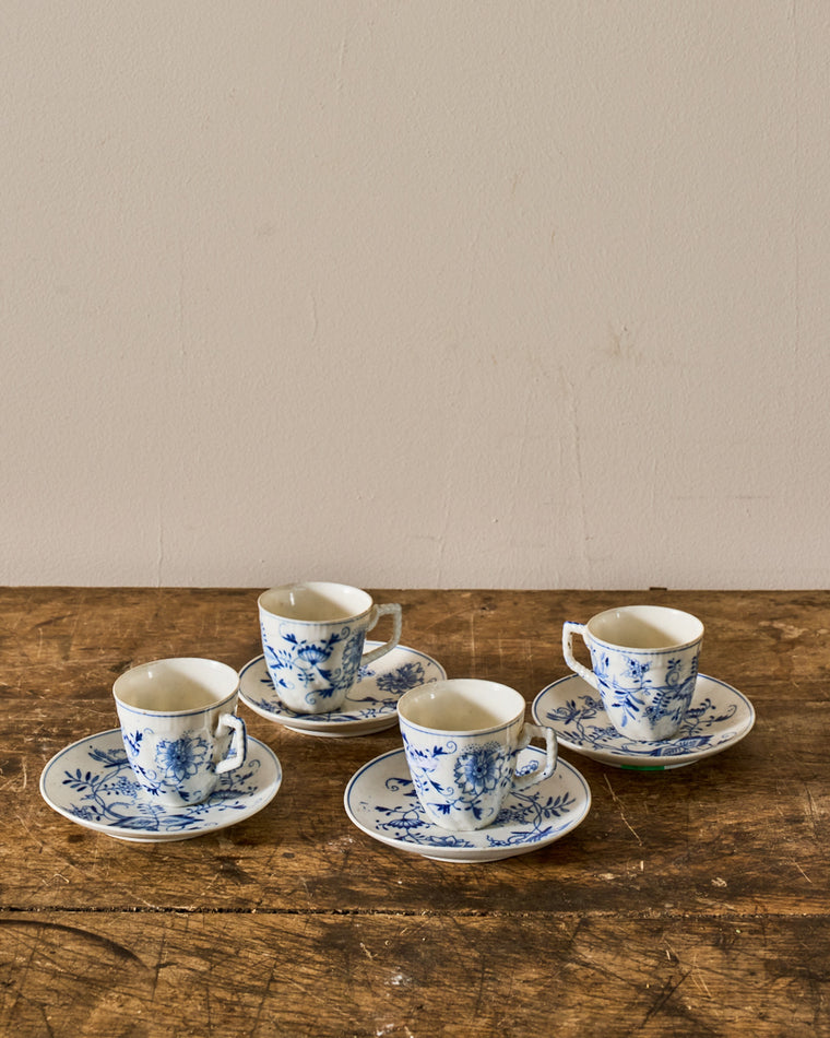 Blue Onion Teacup & Saucer
