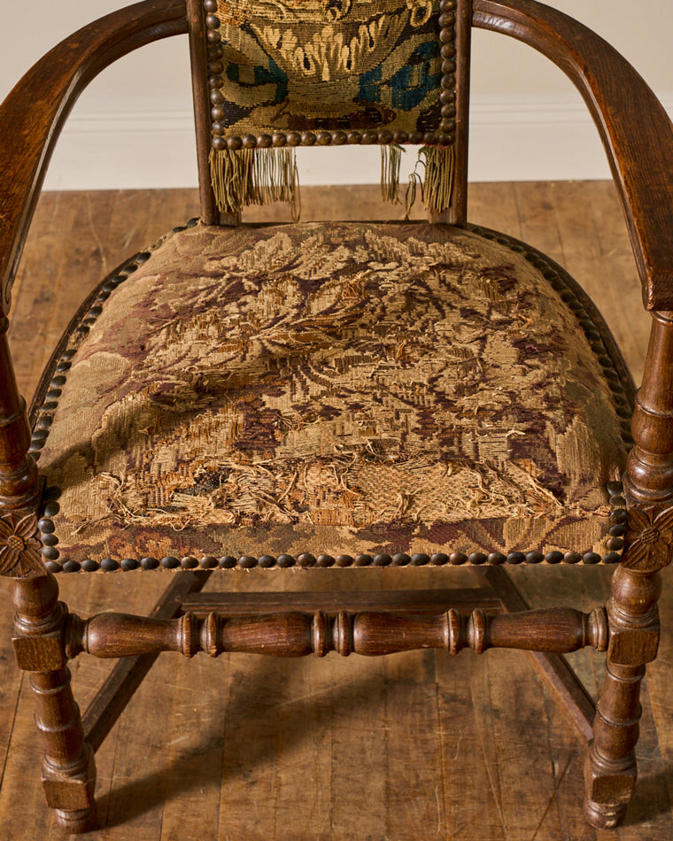 19th c. French Tapestry Armchair
