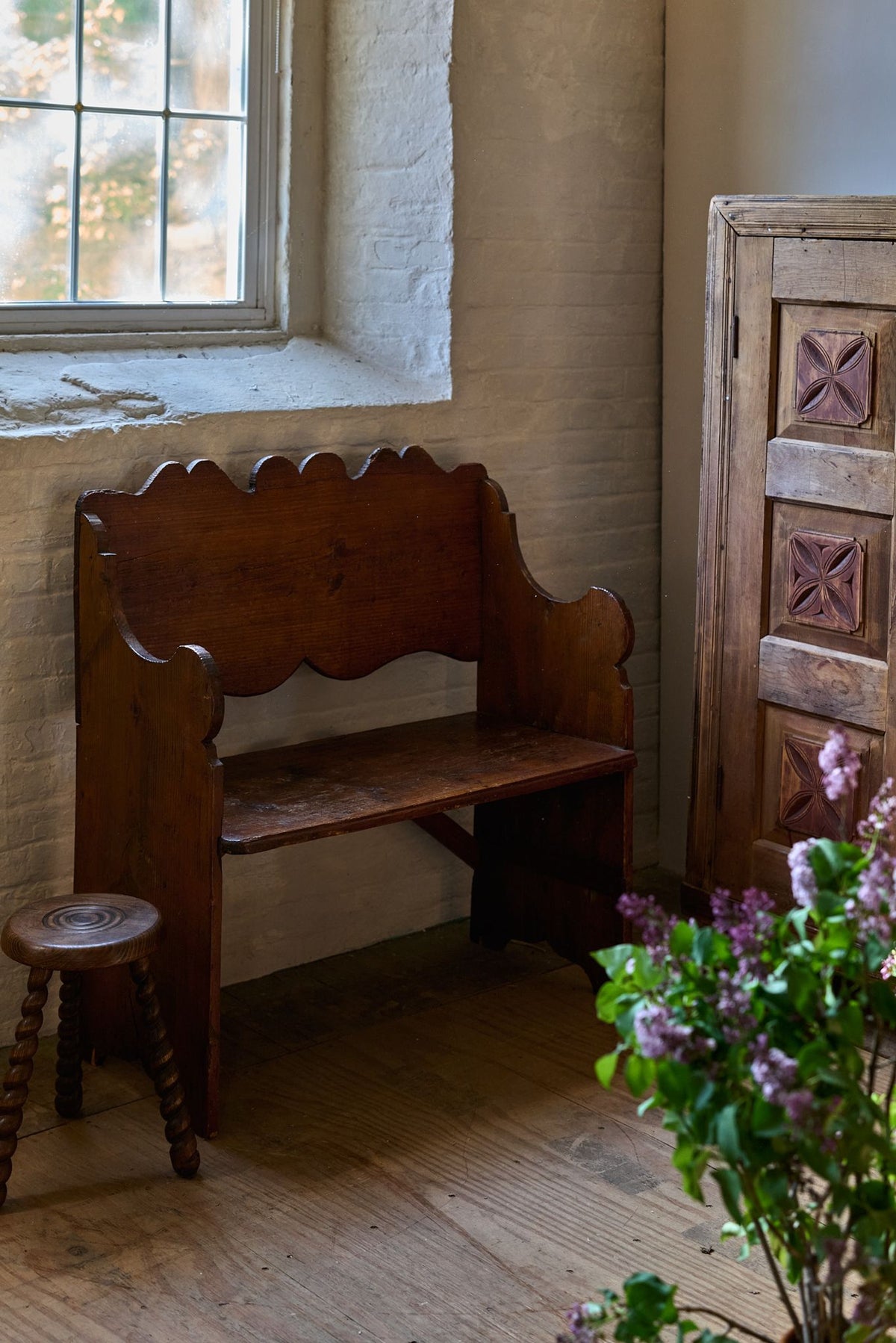 19th c. Italian Alps Bench