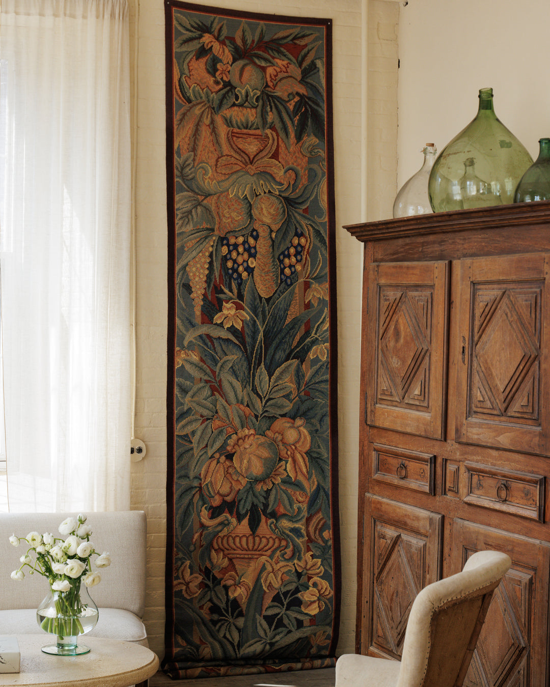 French Needlepoint Long Tapestry