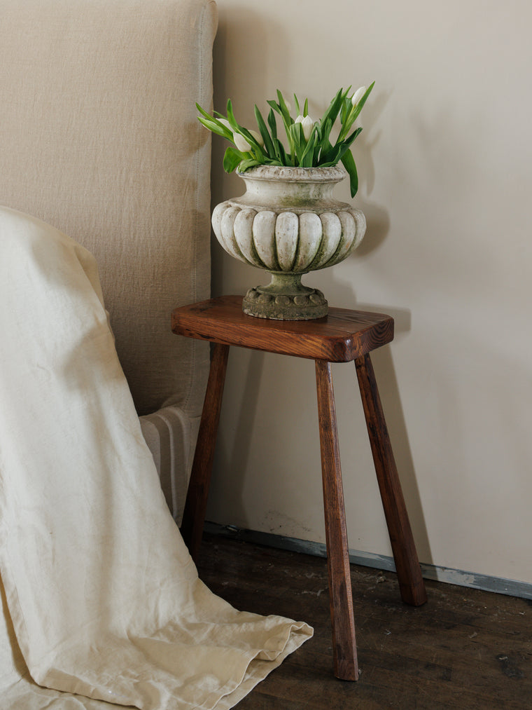 Tall Brutalist Stools - Pair