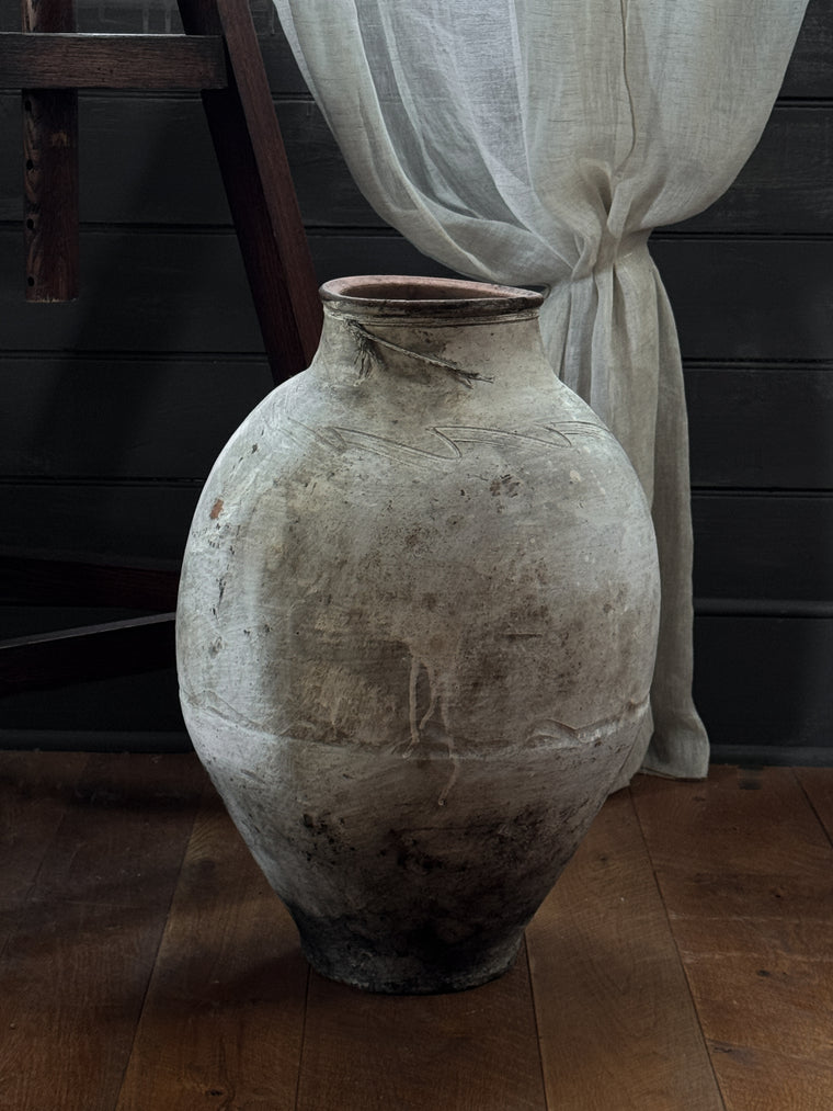 Whitewash Turkish Pot, Large