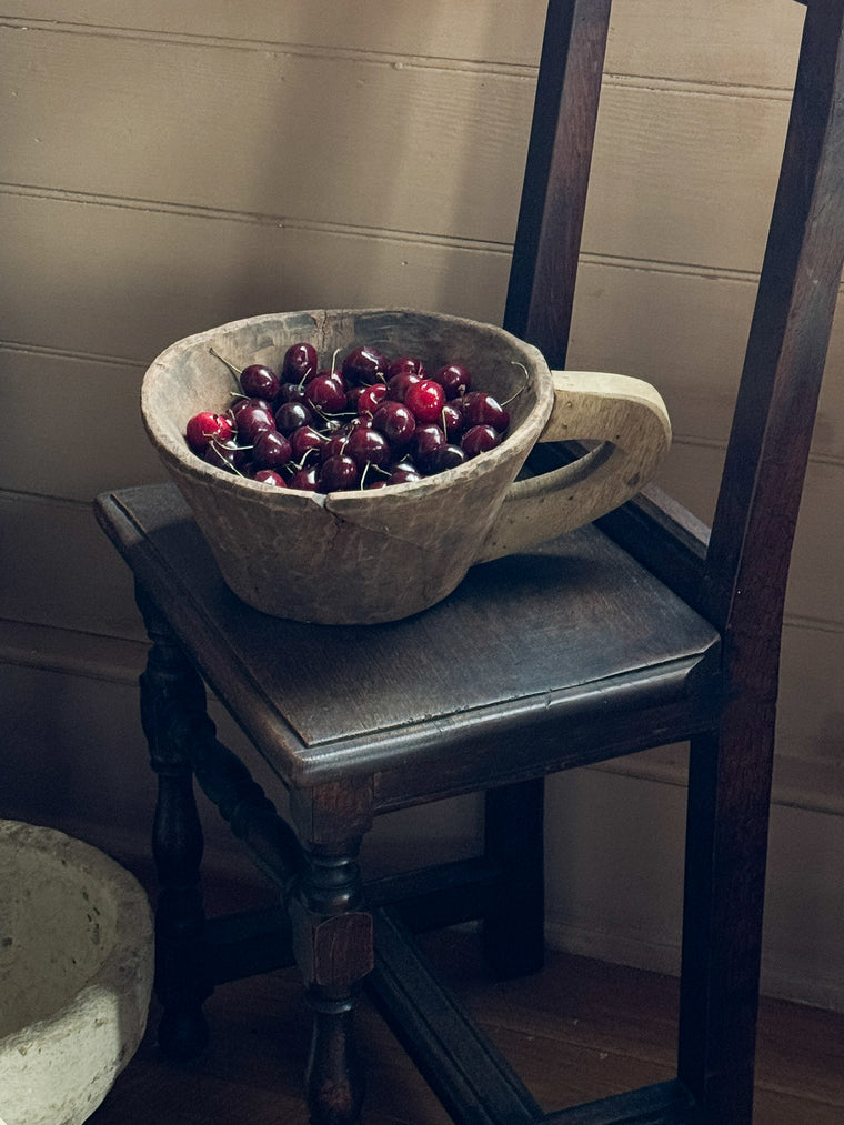 Wood Bowl with Handle