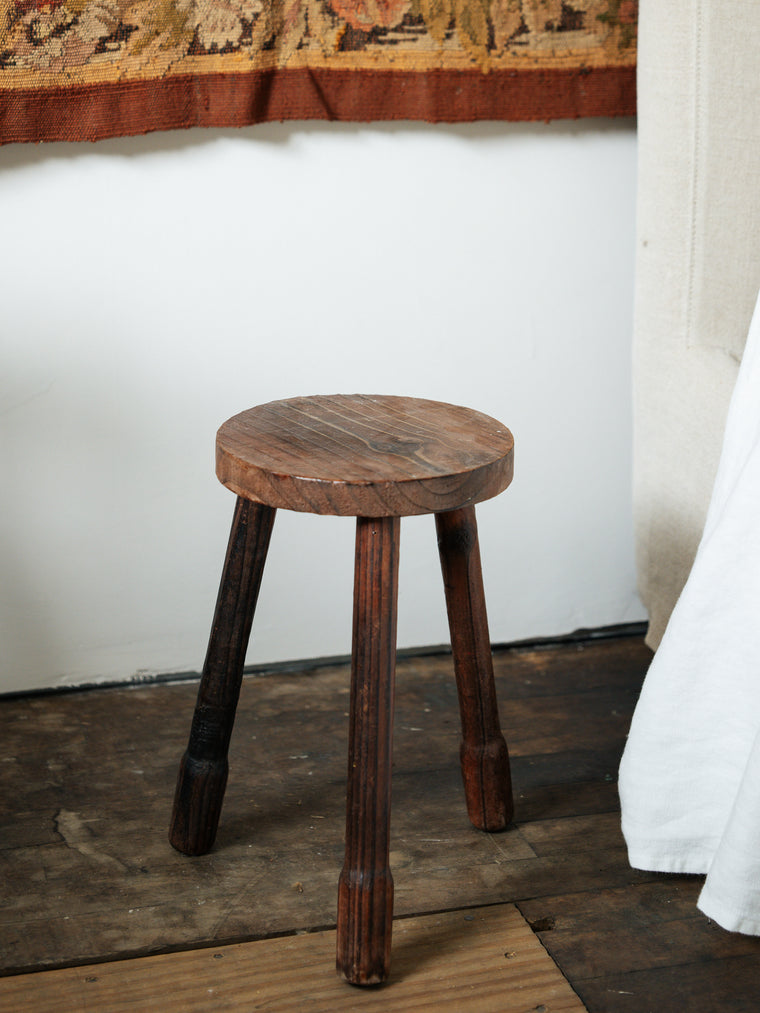 Round French Tripod Stool