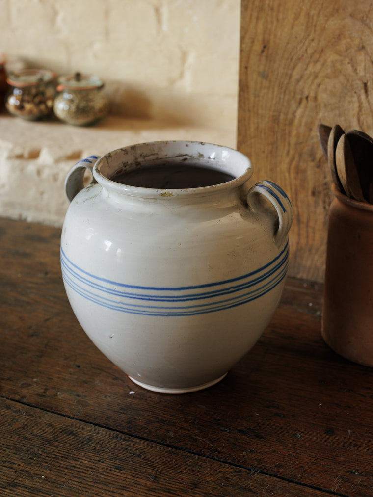Striped Kitchen Jar
