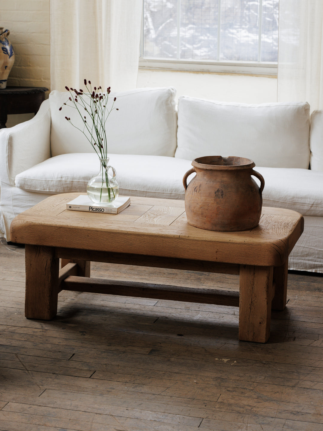 Brutalist Oak Coffee Table