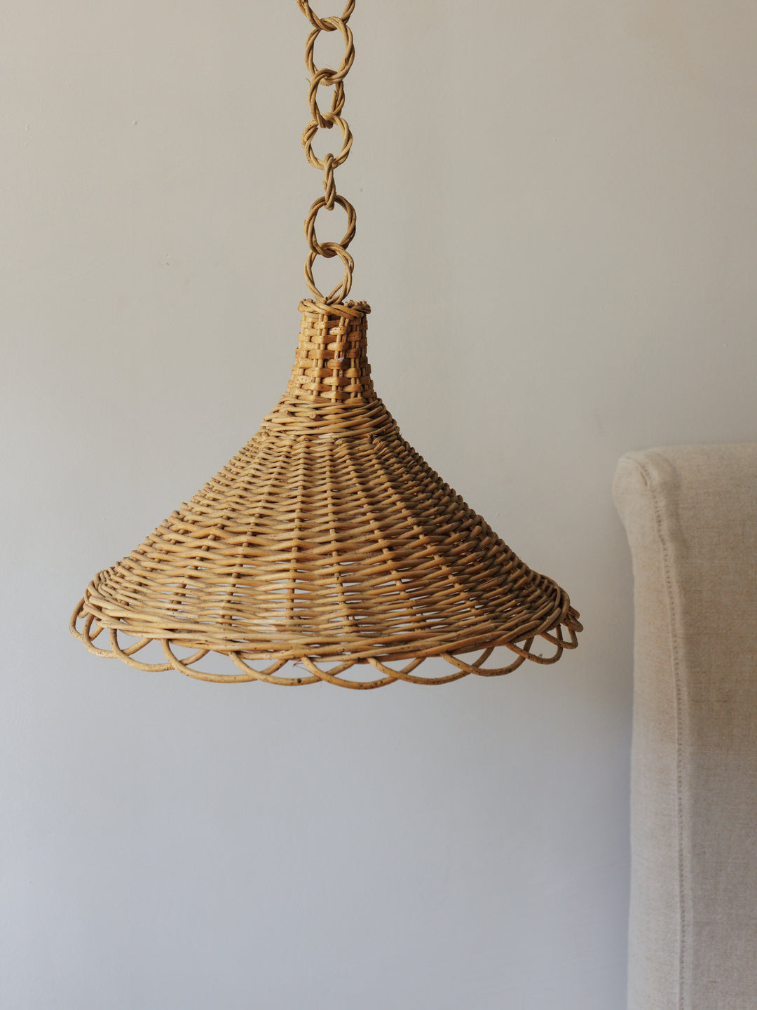 Wicker Pendant Lampshade -1