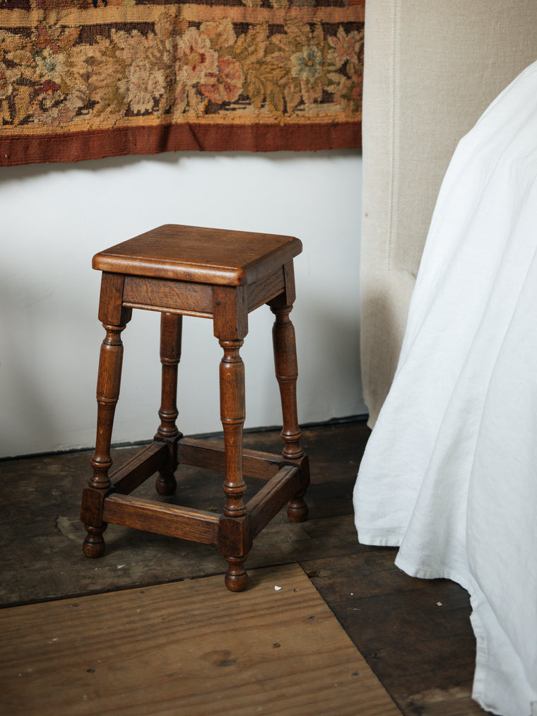 Mini Square Oak Stool