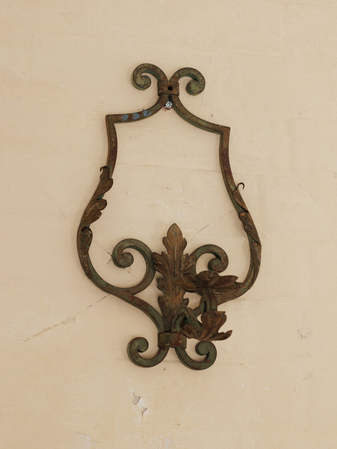Antique Metal Candle Sconce